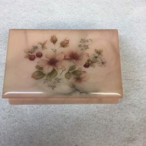 Vintage alabaster trinket box